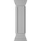 Ekena Millwork 12"W x 48"H End Newel Post with Panel, Flat Capital & Base Trim (Installation kit included) NWL12X48EPF0B0 - alternate 1